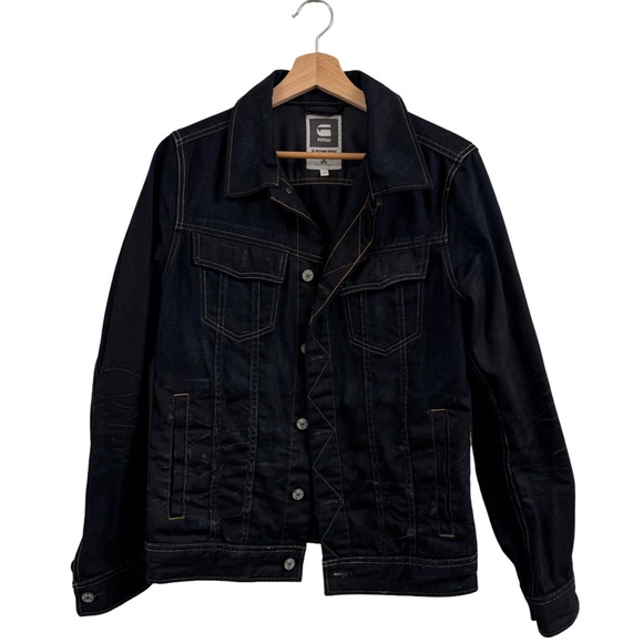 G-Star Dark Blue Denim Jacket - Picture 1 of 10